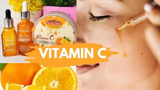 Brightening and glowing vitamin C serum and Cream  Glass glow young skin with vitamin c products🍊 [upl. by Epifano]