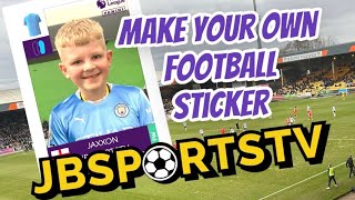 How To Make Your Own Panini Football Sticker [upl. by Sheply683]