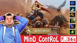 DOTA 2 MinDContRoL the BEASTMASTER OFFLANE 736c [upl. by Chaiken398]