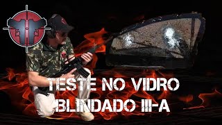 Tiro em Vidro Blindado nível IIIA 12 Fuzil 38 e 45  Tiro de fuzil ultrapassa blindagem [upl. by Adnaloy]