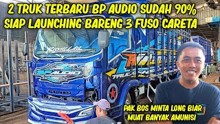 intip pengerjaan 2 truk Bp audio terbaru Giga model long di karoseri [upl. by Kyl]