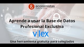 Aprende a usar la Base de Datos Profesional para colegiados [upl. by Jovita307]