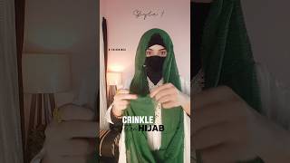 2 Crinkle Cotton Hijab Looks For Beginners 🧕 shorts hijab hijabstyle [upl. by Salim]