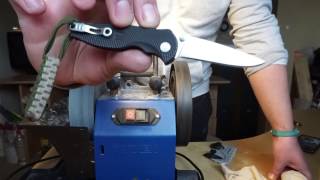 Tormek T7 SOG FLASH 1sharpening with small knife holder svm00 [upl. by Gelya559]