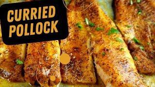 Broiled Curried Pollock in 10 minutes [upl. by Clinton]