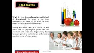 Organoleptic food examination [upl. by Ettevram785]