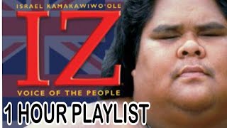 Israel Kamakawiwooles Ukulele Oasis  1 Hour Playlist  Soothing Music Loop tributes [upl. by Aiam]