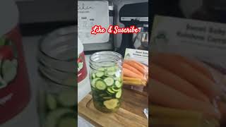 👋Canning pickles and carrots 🥕 😍 pickling canning preserving homemade yummy [upl. by Lawrence]