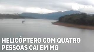 Helicóptero com quatro pessoas cai em Minas Gerais [upl. by Domenic]