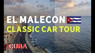 El Malecon Classic Car Tour  Havana [upl. by Eened]