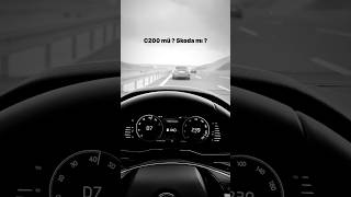 Skoda vs Mercedes top speed fastdriver snap [upl. by Esyli]