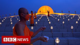 Buddha Day celebrated inperson for first time since Covid  BBC News [upl. by Stafford]