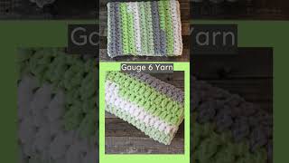 Chunky Bernat Baby Blanket Yarn Easy Crochet Blanket Pattern crochet crocheting [upl. by Mclaurin610]