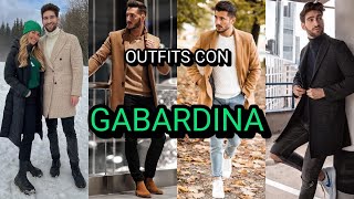 130 OUTFITS con GABARDINA y CHAQUETAS LARGAS para hombre [upl. by Regnig244]