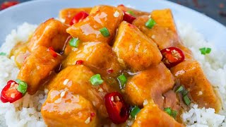 CRISPY orange tofu recipe [upl. by Ralf664]