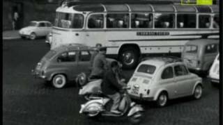 Da Rai storia cento allora il traffico a Roma anno 1961 1 parte [upl. by Eizus454]