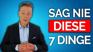 SAG’S NIE Meide 7 Dinge im Vorstellungsgespräch [upl. by Nahtanha]