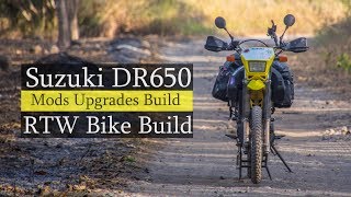 Suzuki DR650 Modifications Review  Building a RTW Motorcycle  Procycle [upl. by Rebel]