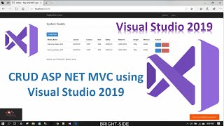 Full CRUD Operations in ASPNET MVC Building a Web Application with Visual Studio [upl. by Beisel]