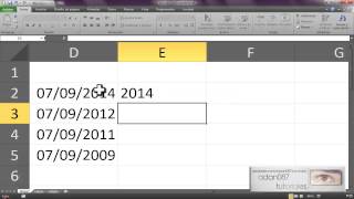 Excel extraer año de una fecha [upl. by Yesor]
