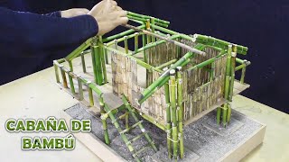 ¿Cómo construir una casa de bambú  Cimentos de piedra para una casa  Manualidades DIY [upl. by Neelhtakyram]