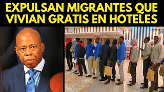 NUEVA YORK EXPULSA MIGRANTES QUE VIVIAN GRATIS EN HOTELES [upl. by Koval]