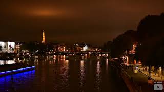 ASMR Paris at Night People Sound Ambience 7 Hours 4K  Sleep Relax Focus Chill Dream [upl. by David]