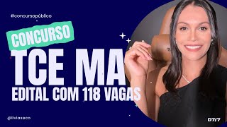 🔥 CONCURSO TCE MA  118 vagas para nível médio e nível superior Concurso em breve [upl. by Helen]