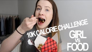 10000 CALORIE CHALLENGE  GIRL vs FOOD  EPIC CHEAT DAY [upl. by Ezarra]