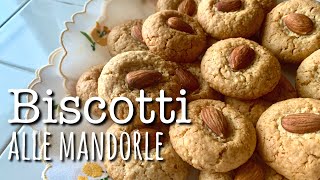 BISCOTTI ALLE MANDORLE  ricetta senza burro [upl. by Bartolemo318]