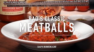 Raos Classic Meatballs [upl. by Ayatahs]