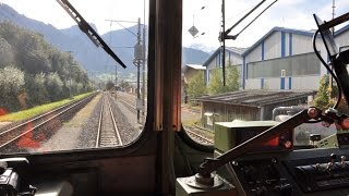 Cab Ride with Freight Train over Albula Pass  Part 2 [upl. by Meredeth843]