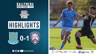 Match Highlights I Ballymena United 01 Coleraine [upl. by Yelha]