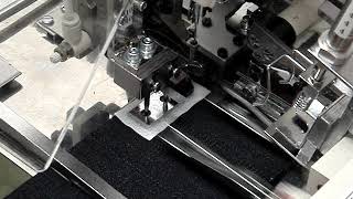 HAMS Automatic Velcro Tape Cutting Attaching Sewing Machine MHAEVT100J [upl. by Mello]