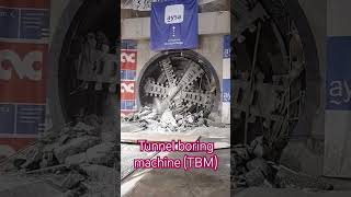 tunnel boring machine  TBM working process  technical construction engineering shorts [upl. by Akcira]