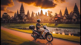 Scooter Joyride Around Siem Reap Cambodia 🇰🇭 [upl. by Rednal596]