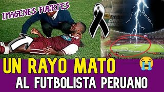 Un Rayo mto ayer al futbolista Hugo de la Cruz en partido de liga Llanto y gritos en el estadio [upl. by Gerdy580]