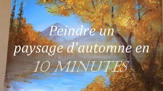 Peindre un paysage dautomne Tutoriel acrylique [upl. by Benjie290]