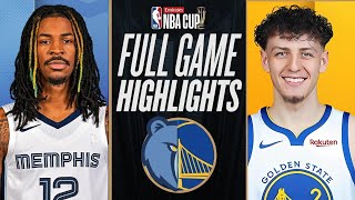 GRIZZLIES vs WARRIORS  EMIRATES NBA CUP  FULL GAME HIGHLIGHTS  November 19 2024 2K [upl. by Dub]