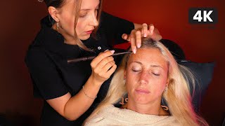 ASMR Gentle Micro Attention 💆‍♀️ Hairline Adjustments amp Hair Play For Sleep  Real Person [upl. by Etna667]