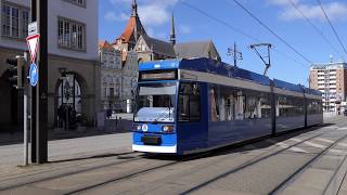 Straßenbahnen in Rostock 4K [upl. by Wimsatt418]