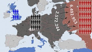 World War II Every Day with Army Sizes [upl. by Chilton]