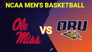 Ole Miss Rebels vs Oral Roberts Golden Eagles  20242025 NCAA Mens Basketball Live Score [upl. by Strepphon]