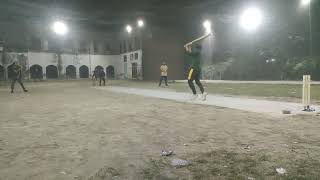 Exciting Night Cricket Match Highlights Thrilling Moments 4 Overs [upl. by Annoynek581]