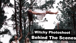 Witch Ritual Levitation Photoshoot Behind The Scenes [upl. by Janyte654]