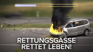 Neue Version Rettungsgasse rettet Leben [upl. by Yelwah]