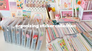 organizing my stationery collection  stickers ep1 ☆ [upl. by Herv]