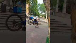 😱Rolling stoppie 🥵cycle stunt mtb shorts trending viralvideo 🚴🔥 [upl. by Ray]