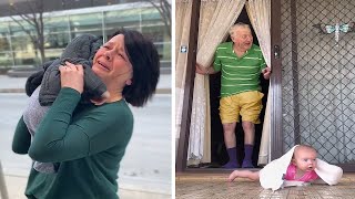 Grandparents Meet Grandchild for the First Time Emotional Surprises 😭😭😭 [upl. by Narhem]