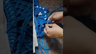 wall hanging macrame design 🌸✨diy music macrame hamdmade shortvideo [upl. by Avat71]